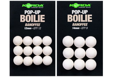 Bouillette Korda Plastic Pop Up Banoffee White 12mm (par 12) - description 04